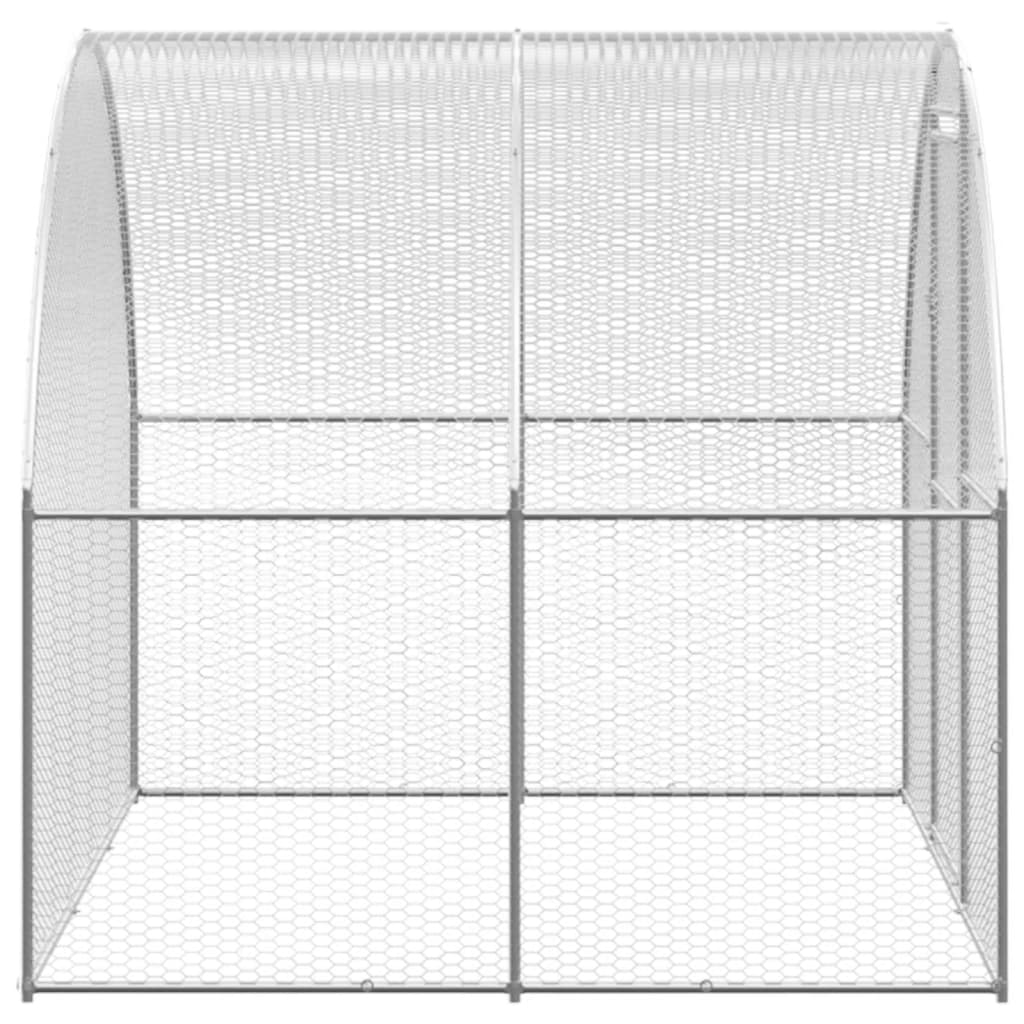 Outdoor-Hühnerstall 3x2x2 m Verzinkter Stahl