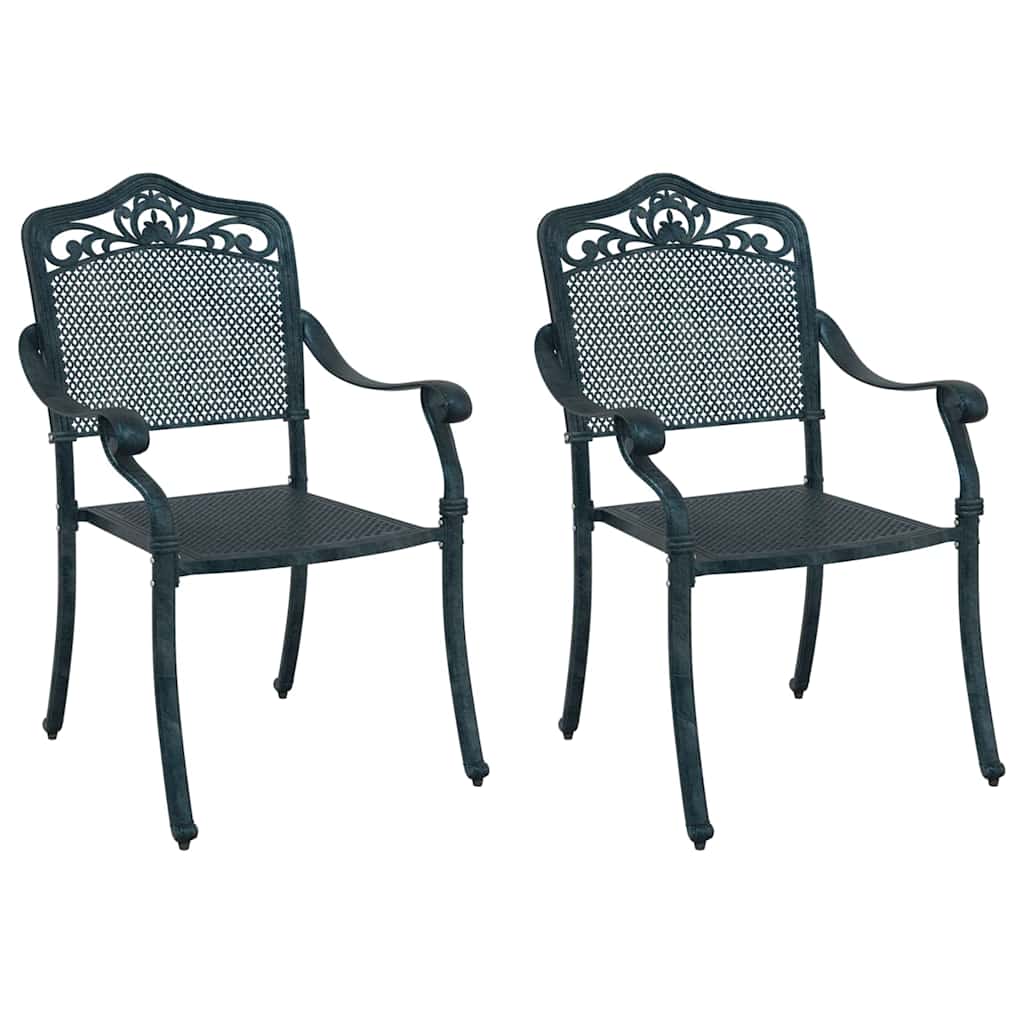 Gartenstuhl 2 pcs Bronze 55 x 55 x 92,5cm Aluminium