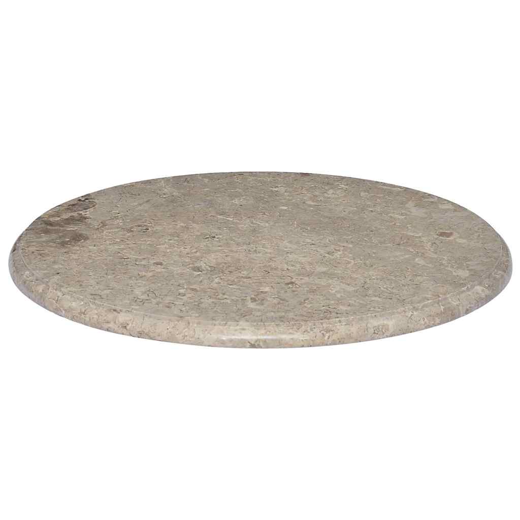 Tischplatte Creme Ø40x2,5 cm Marmor