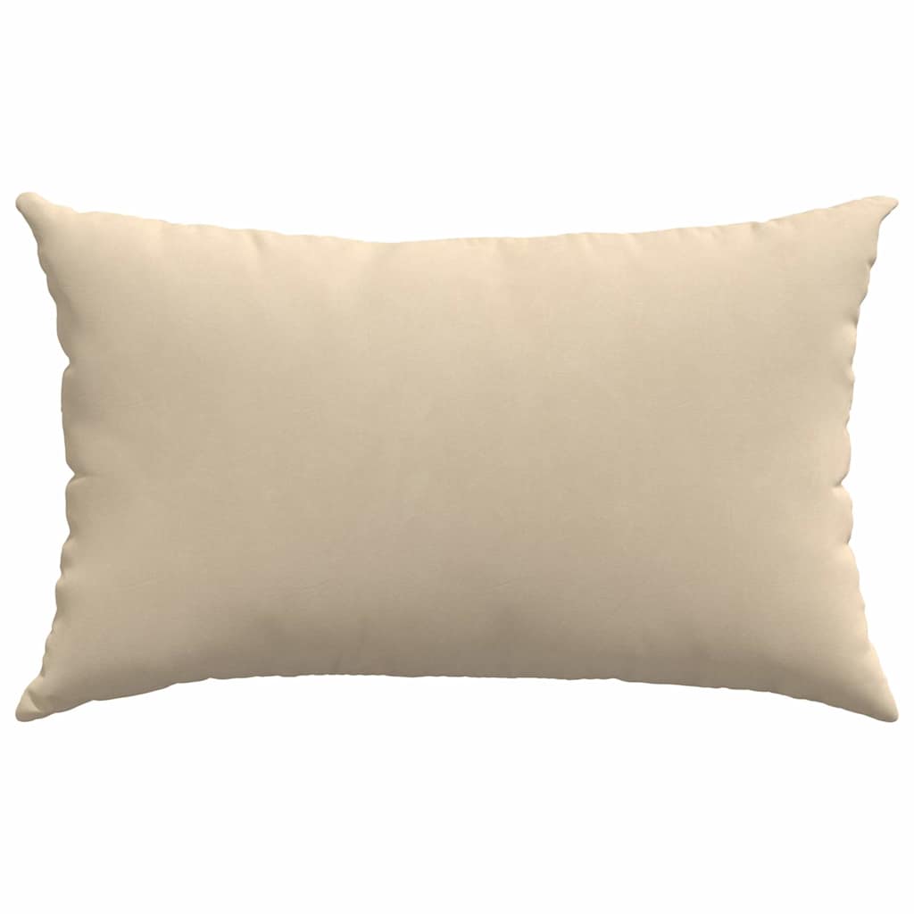 Sofakissen 2 Stück Taupe 50 x 30 cm Stoff