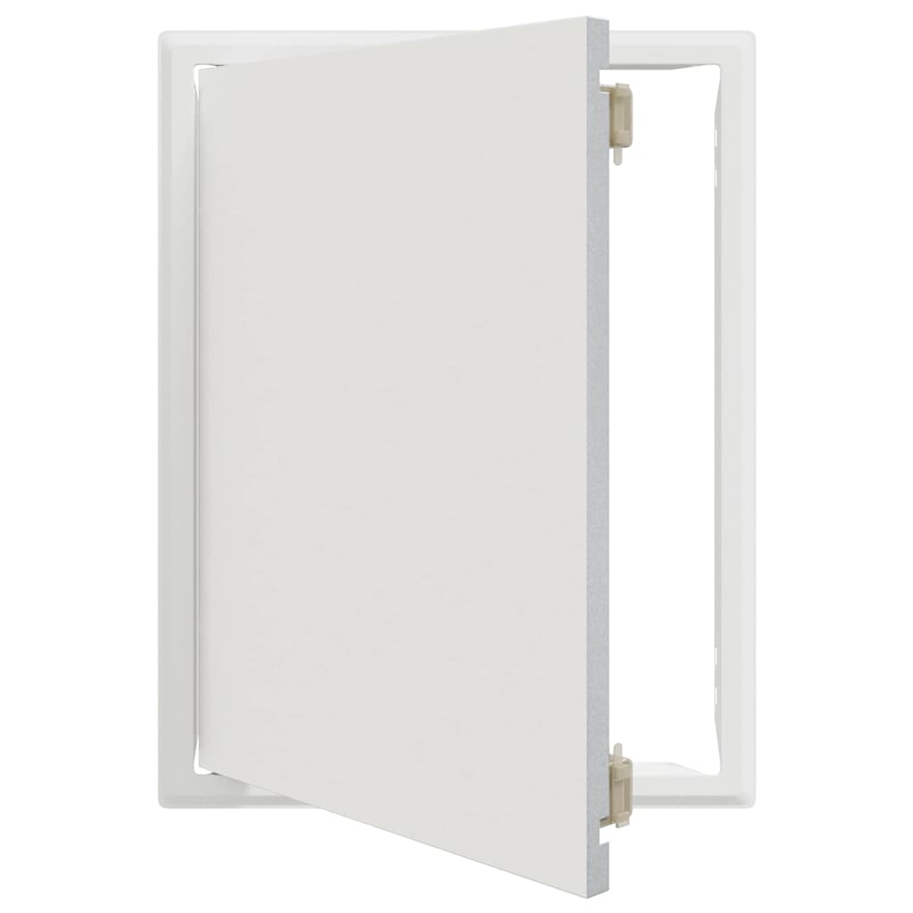 Zugangsklappe 2 pcs Weiß 23 x 23 x 3 cm Stahl