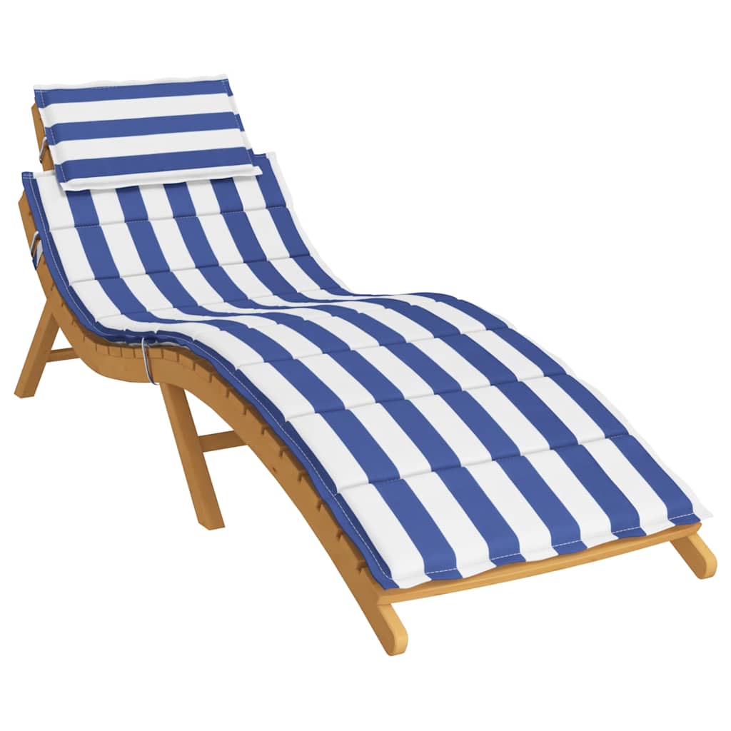 Sonnenliegen-Auflage Grau 186x58x4 cm Oxford-Gewebe