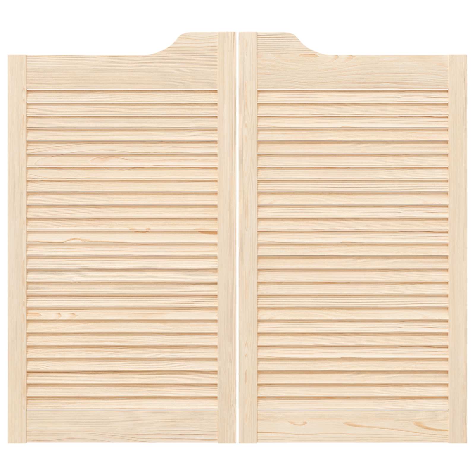 Schwingtüren Natur 80 x 40 cm Massives Kiefernholz