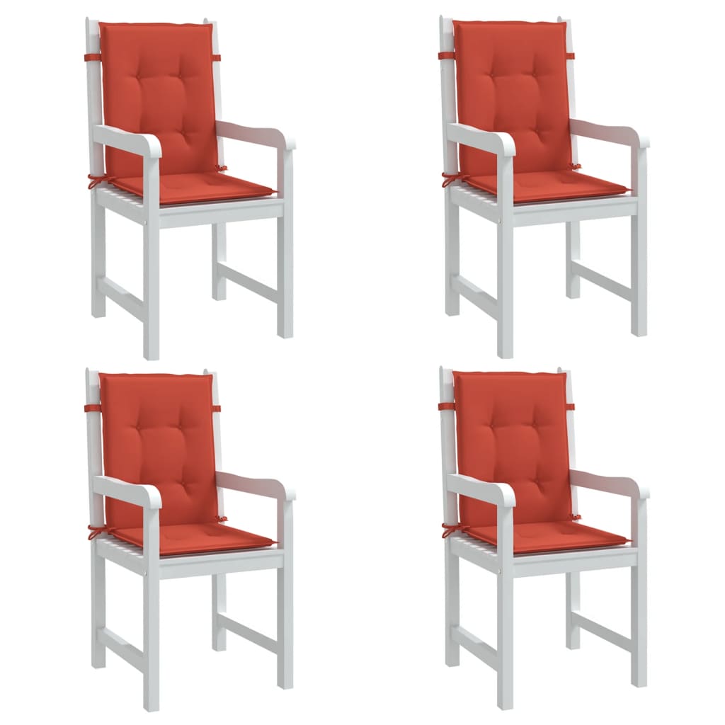 Niedriglehner-Auflagen 2 Stk Melange Anthrazit 100x50x7cm Stoff
