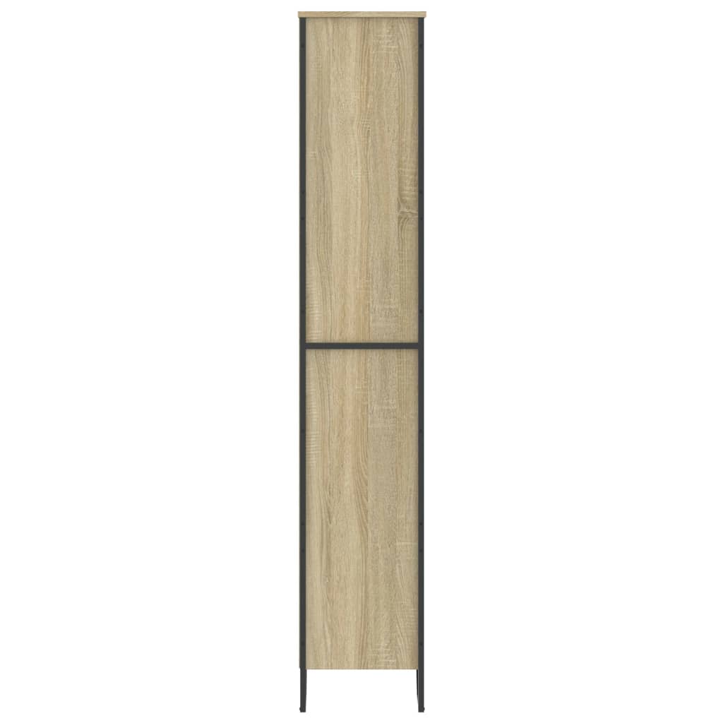 Bücherregal Schwarz 80x31x169 cm Holzwerkstoff