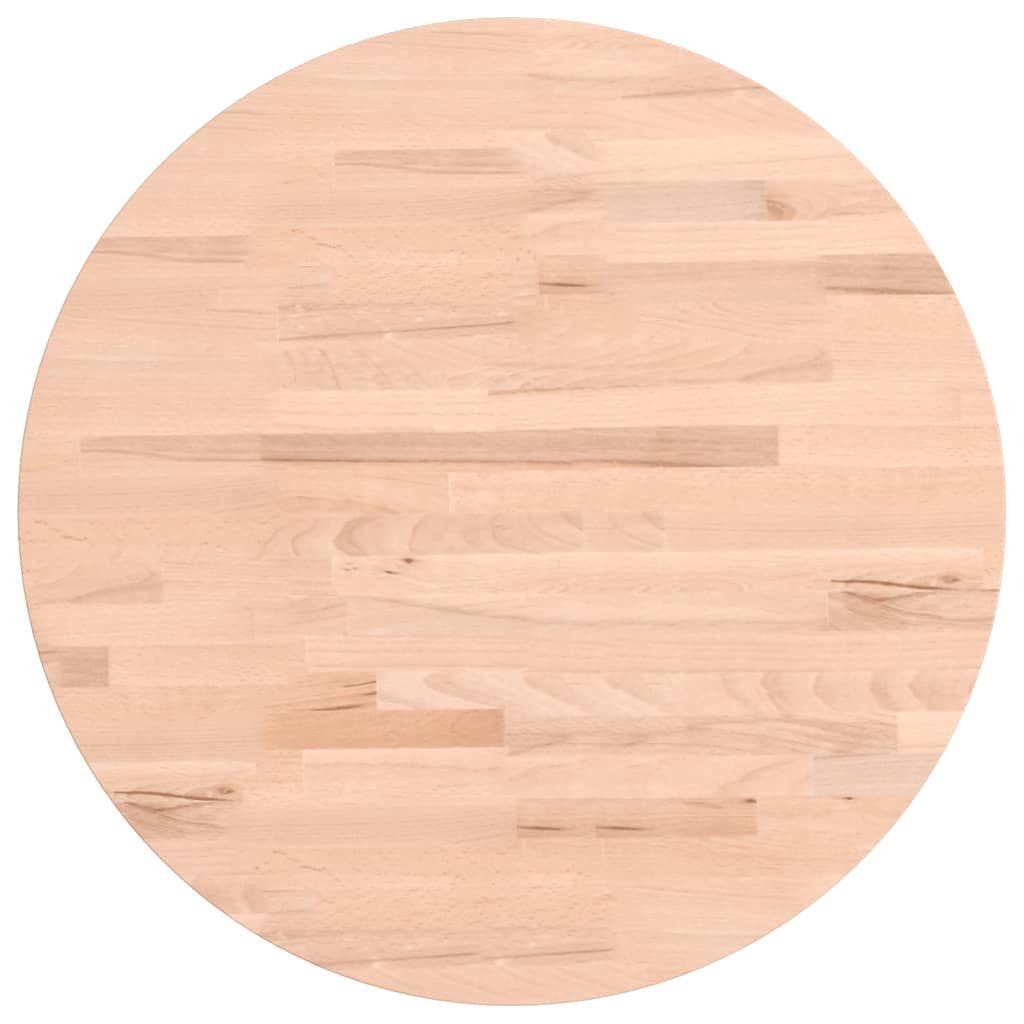 Tischplatte Ø30x1,5 cm Rund Massivholz Buche