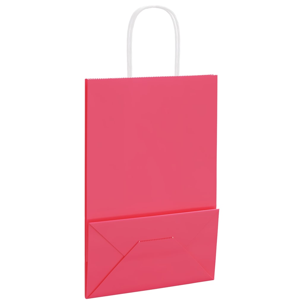Papiertragetaschen 50 Stk. mit Henkeln Braun 21x11x36 cm