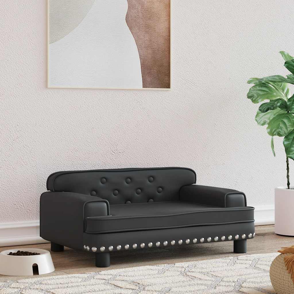 Hundebett Rosa 90x53x30 cm Samt