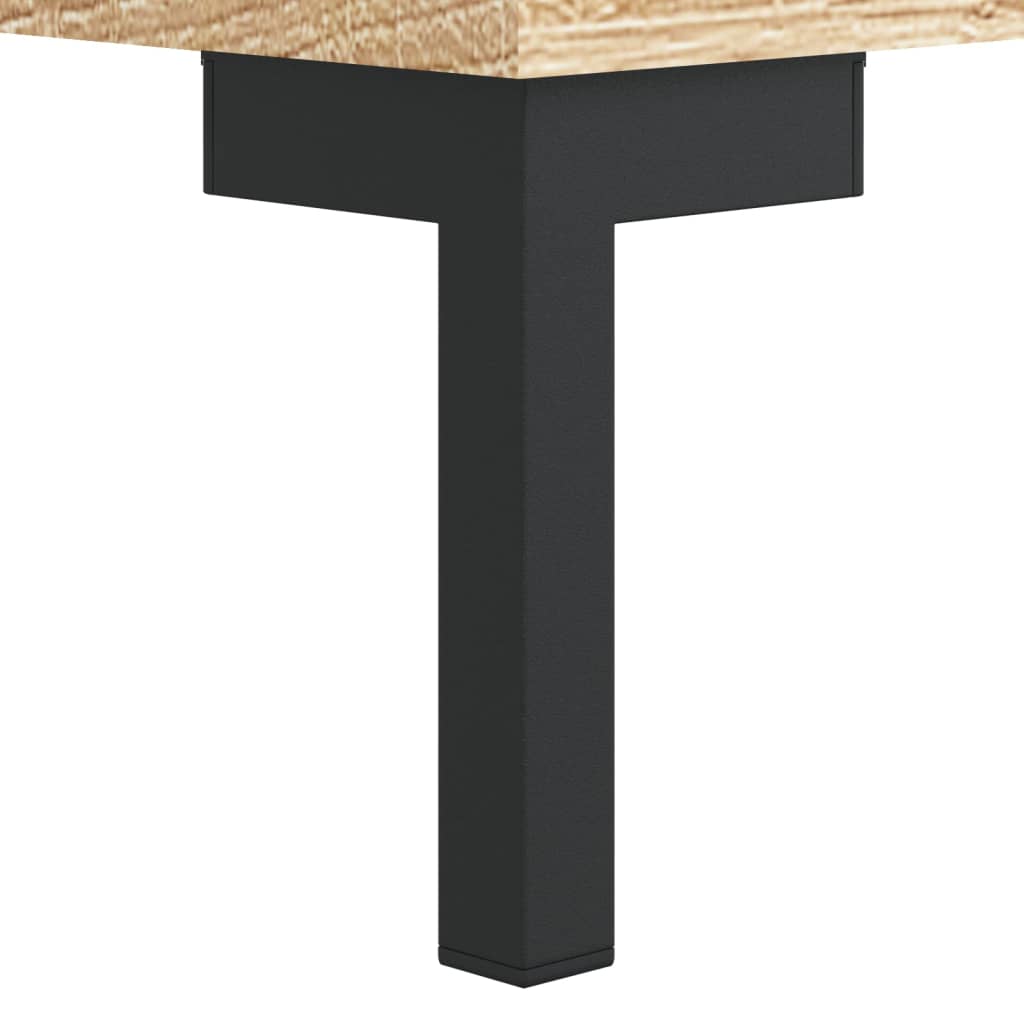 Highboard Betongrau 69,5x34x180 cm Holzwerkstoff