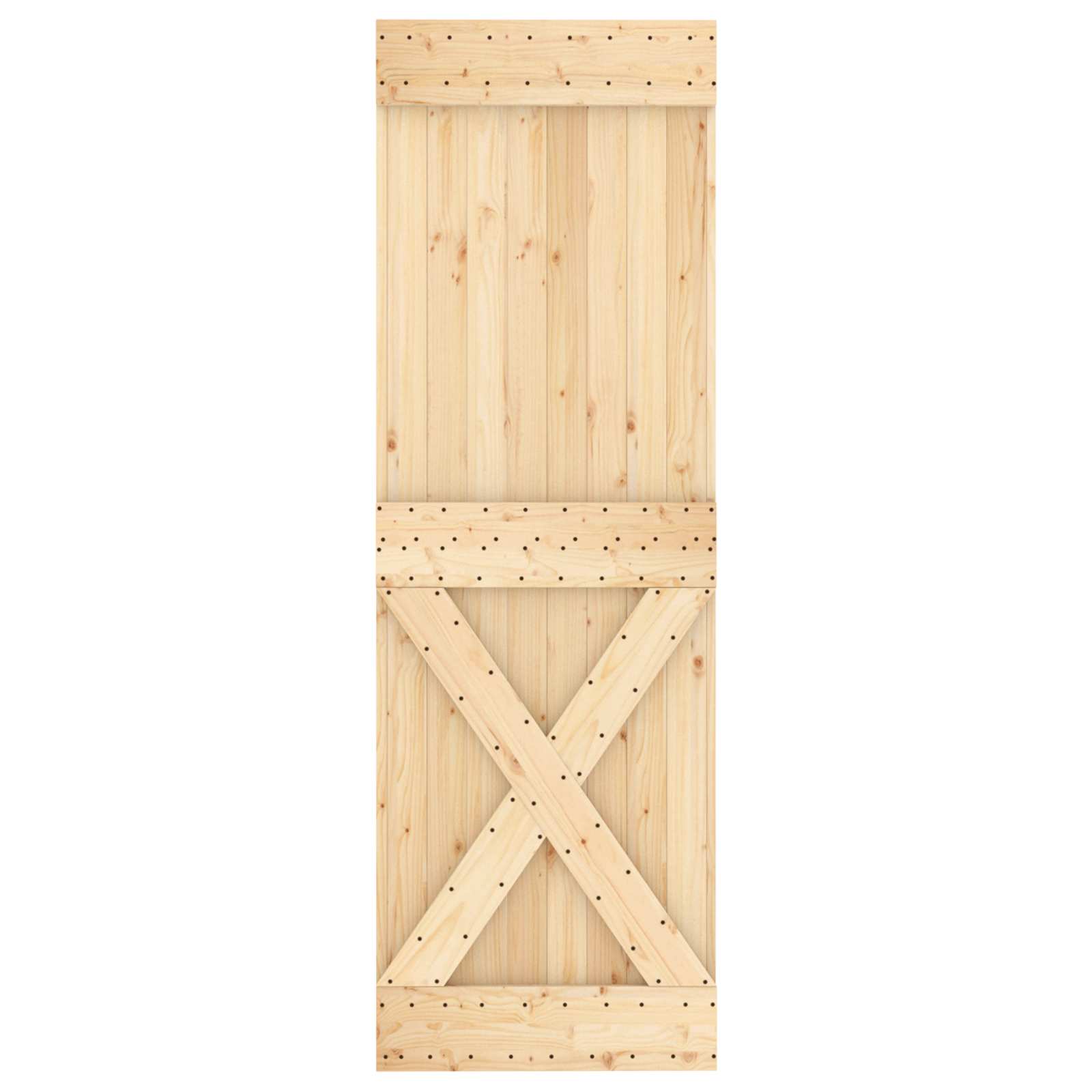 Tür NARVIK Natur 80 x 210 cm Massivkiefer