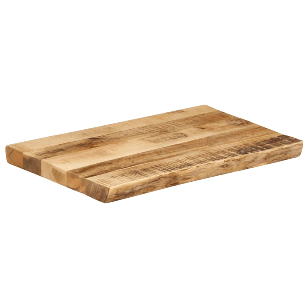 Tischplatte 40x40x2,5 cm Rechteckig Massivholz Akazie Baumkante