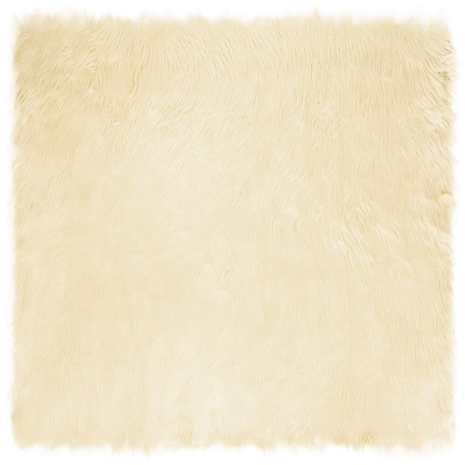 Teppich aus Kunstschaffell TAFALLA Weiß 60 x 110 cm Polyester