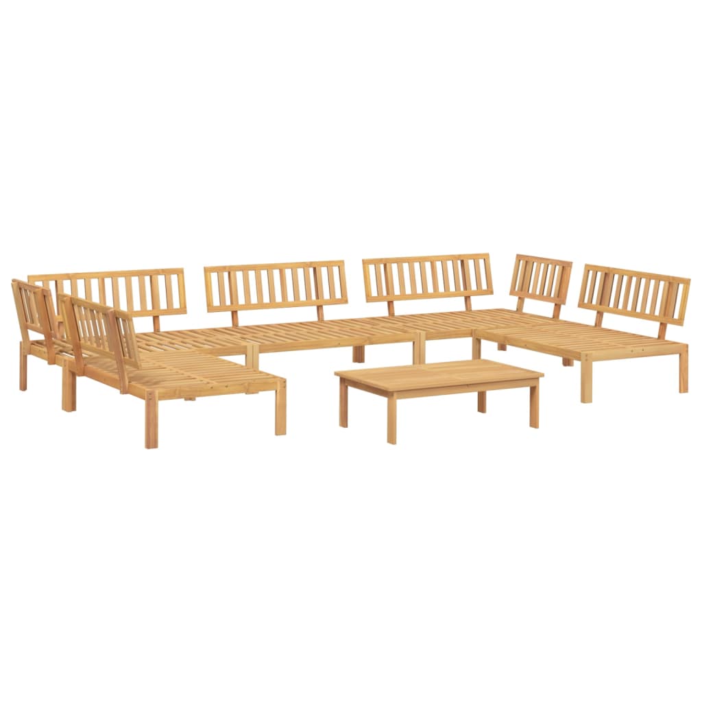 3-tlg. Garten-Sofagarnitur aus Paletten Massivholz Akazie