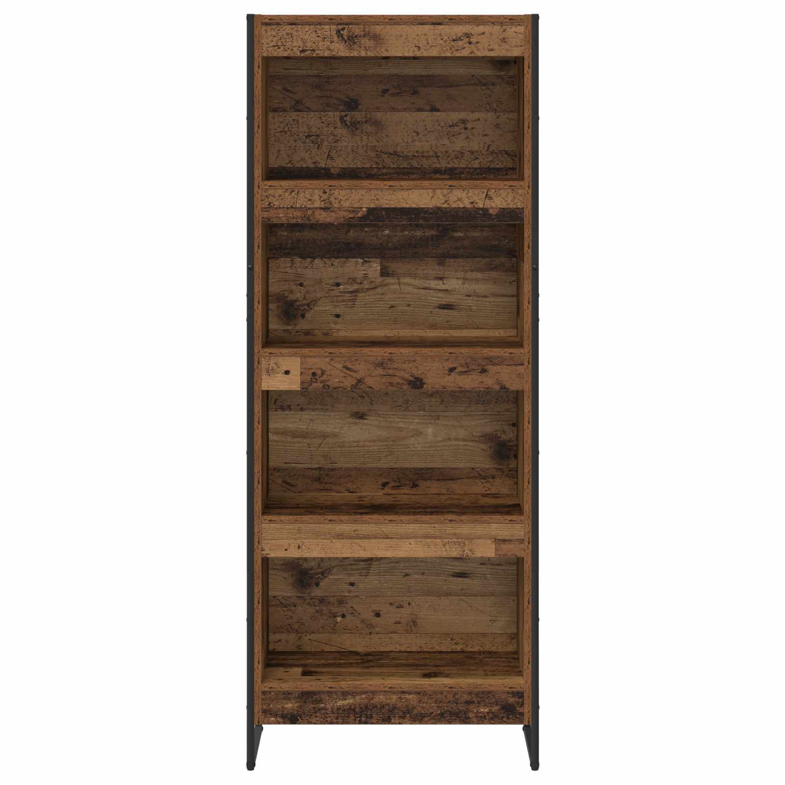 Bücherregal 2 pcs Schwarz Eichen-Optik 60 x 30 x 189,5 cm