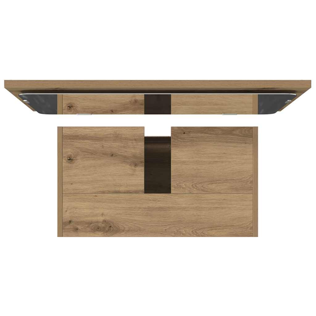 Badmöbel-Set Weiß Holzwerkstoff
