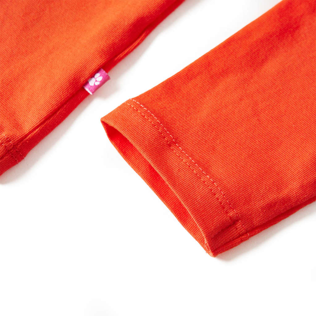 Kinder-Langarmshirt Dunkles Ocker 128