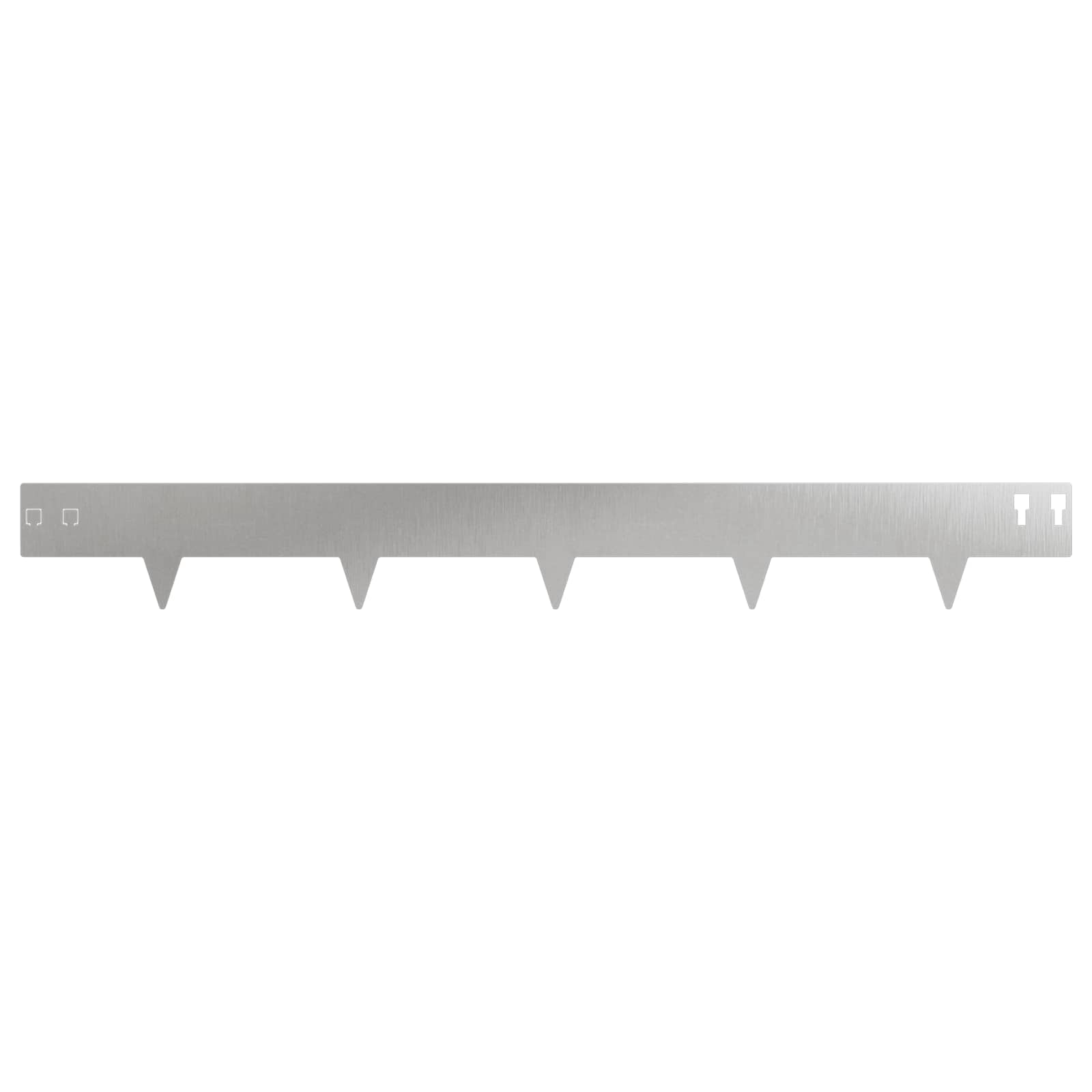 Raseneinfassung 10 pcs 100 x 12 cm Stahl Schwarz