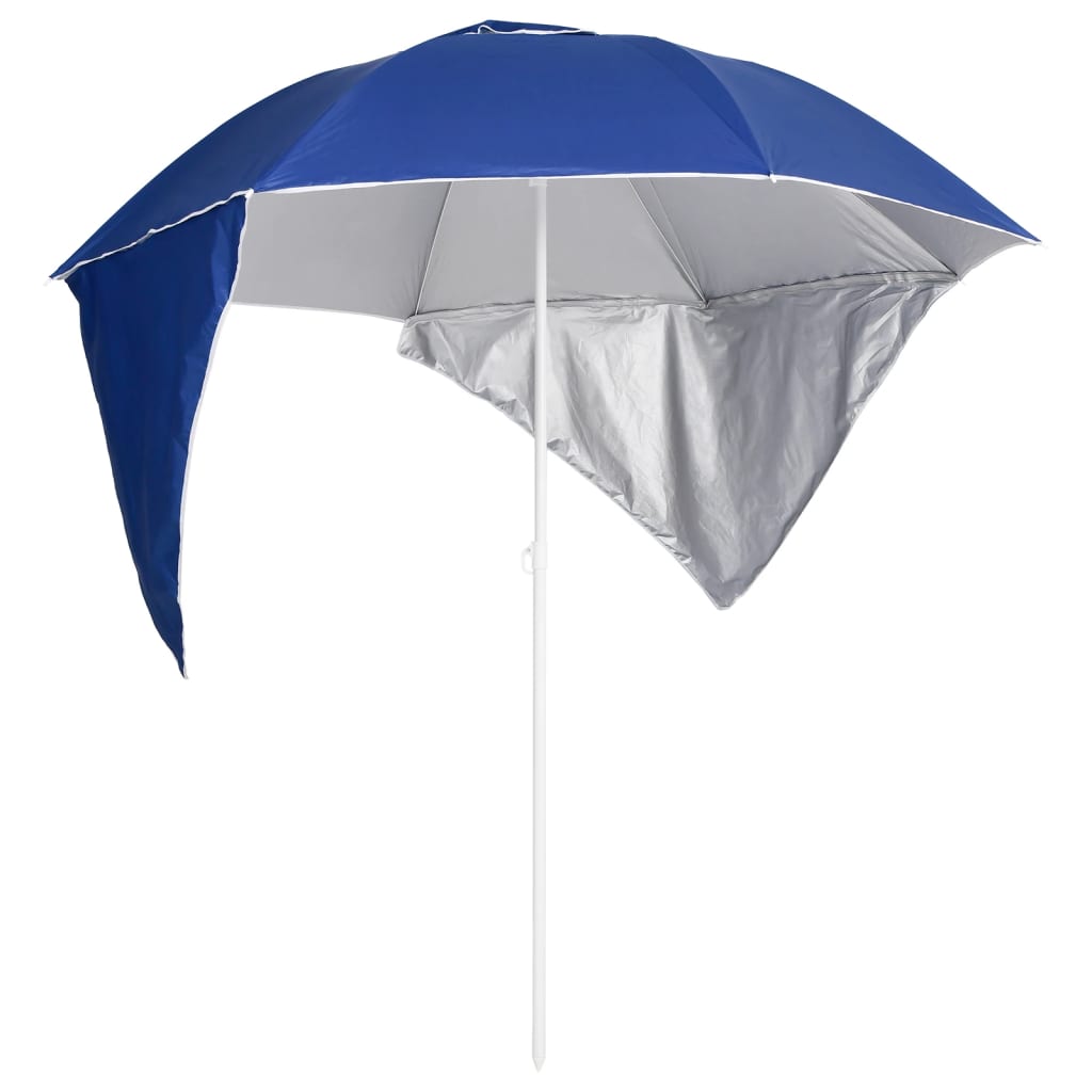 Strandschirm mit Seitenteilen Sandfarbe 215 cm