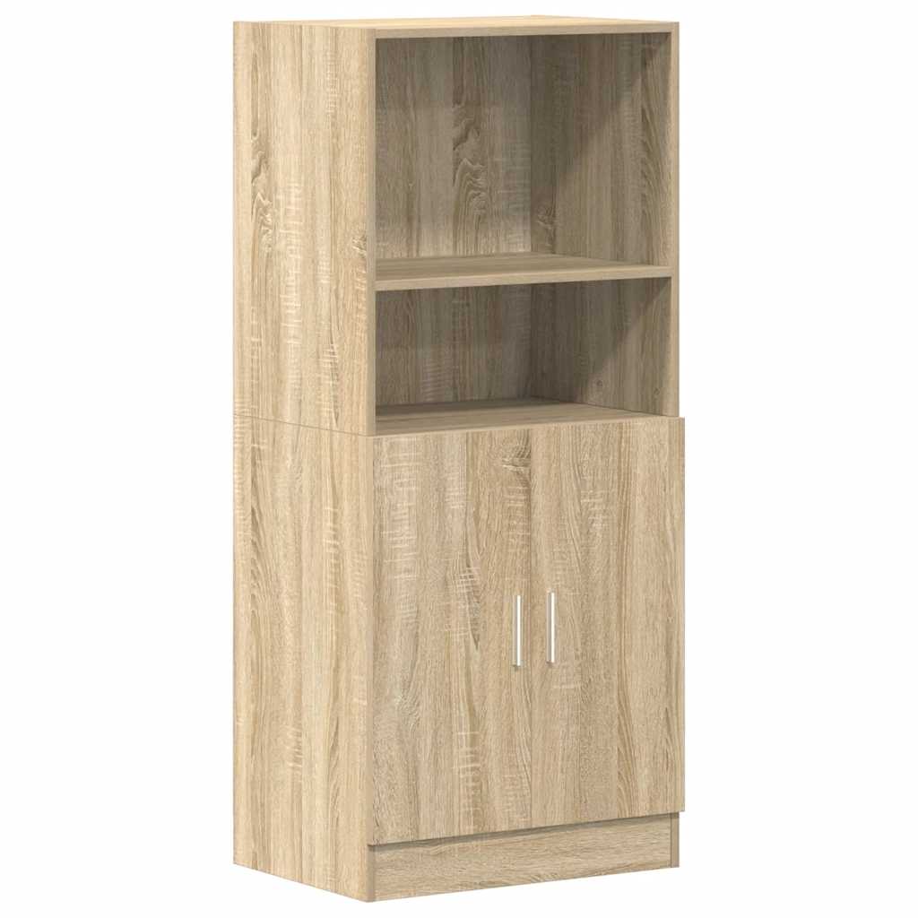 3-tlg. Küchenschrank-Set Weiß Holzwerkstoff