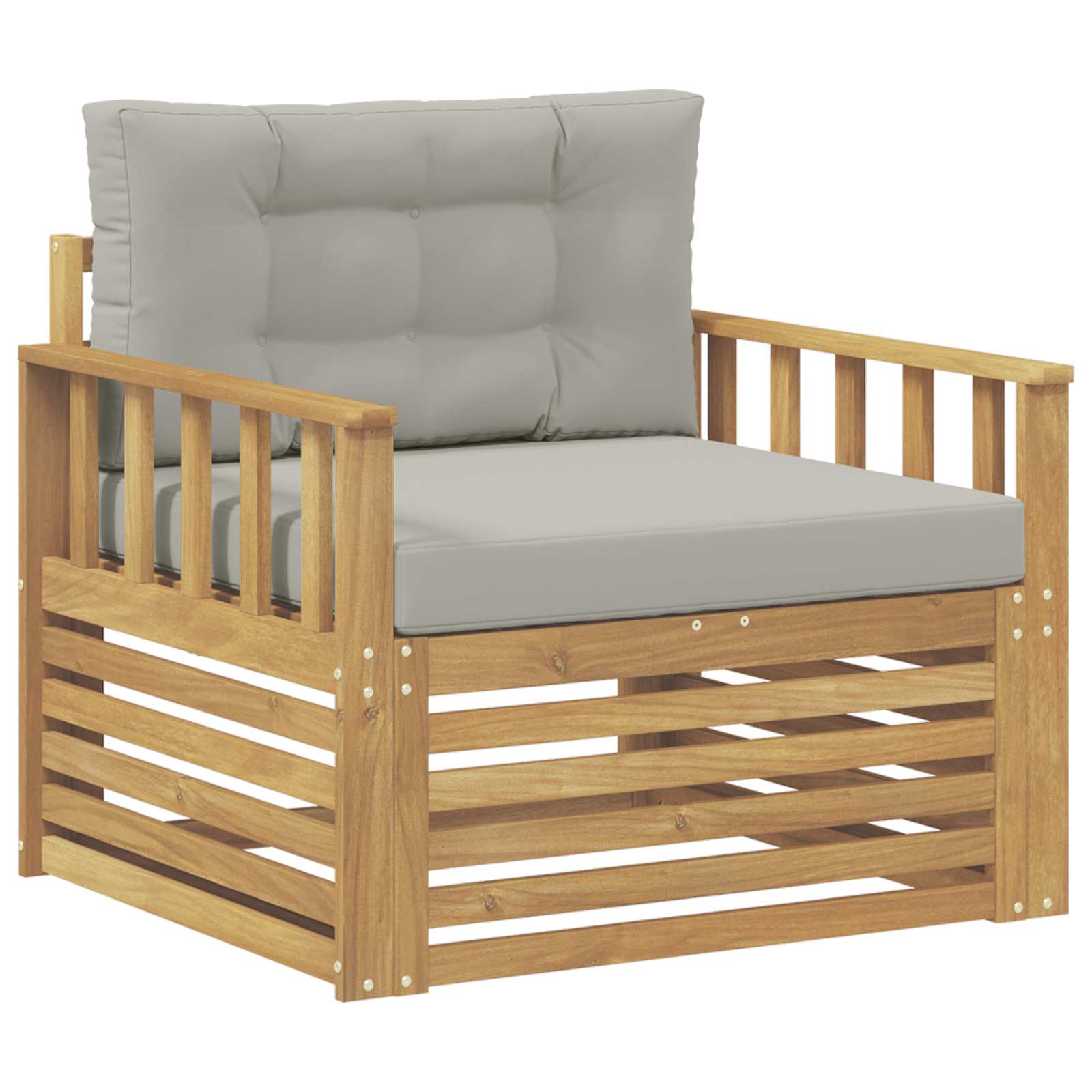 2 Stück Outdoor-Sofa Natur
