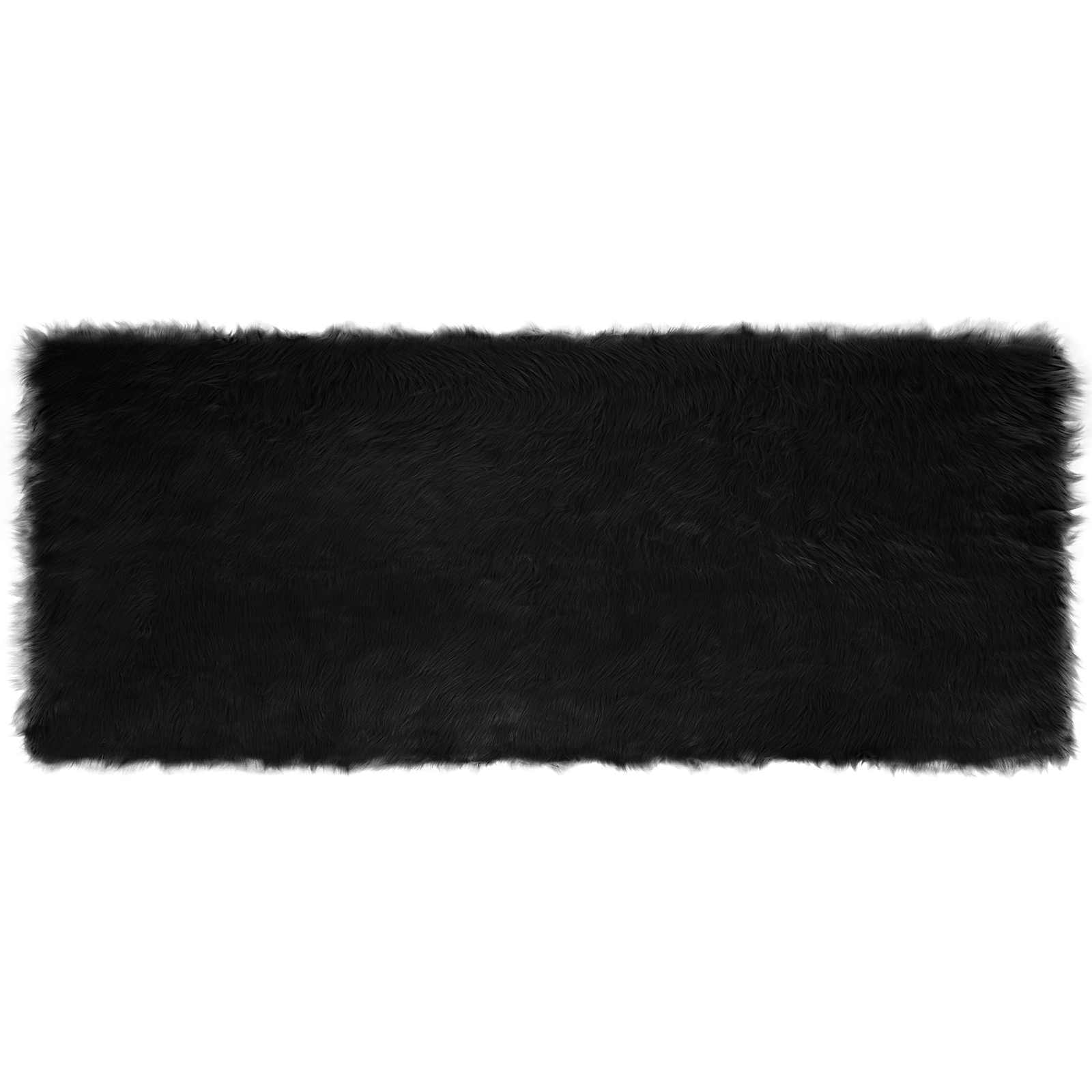 Teppich aus Kunstschaffell TAFALLA Weiß 60 x 110 cm Polyester