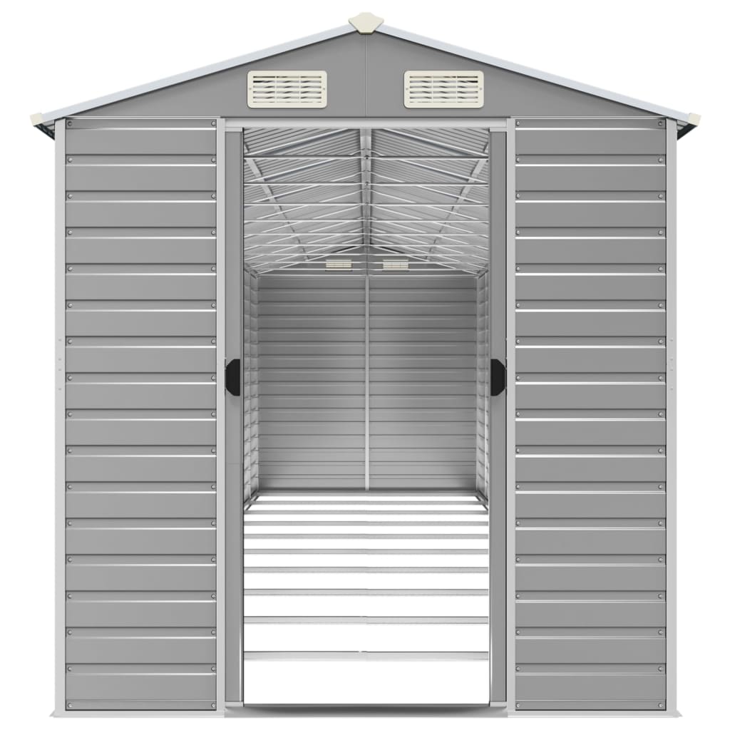 Gerätehaus Grün 191x130x198 cm Verzinkter Stahl
