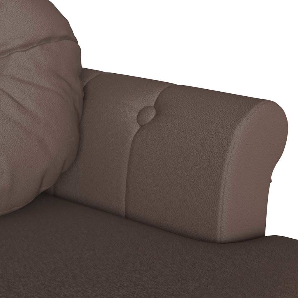 Chesterfield Bank Creme 120,5 x 65 x 75 cm Kunstleder