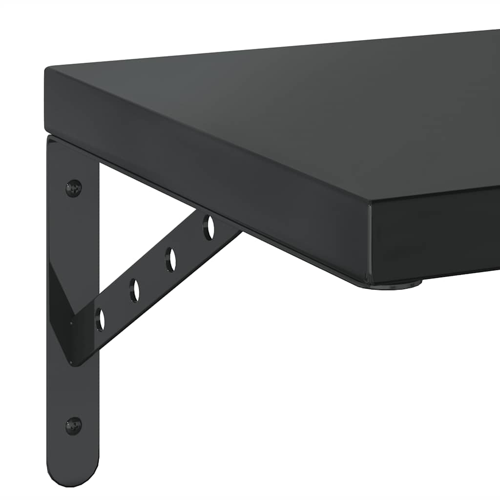 Wandregale 2 Stk. 100x40 cm Silbern Edelstahl
