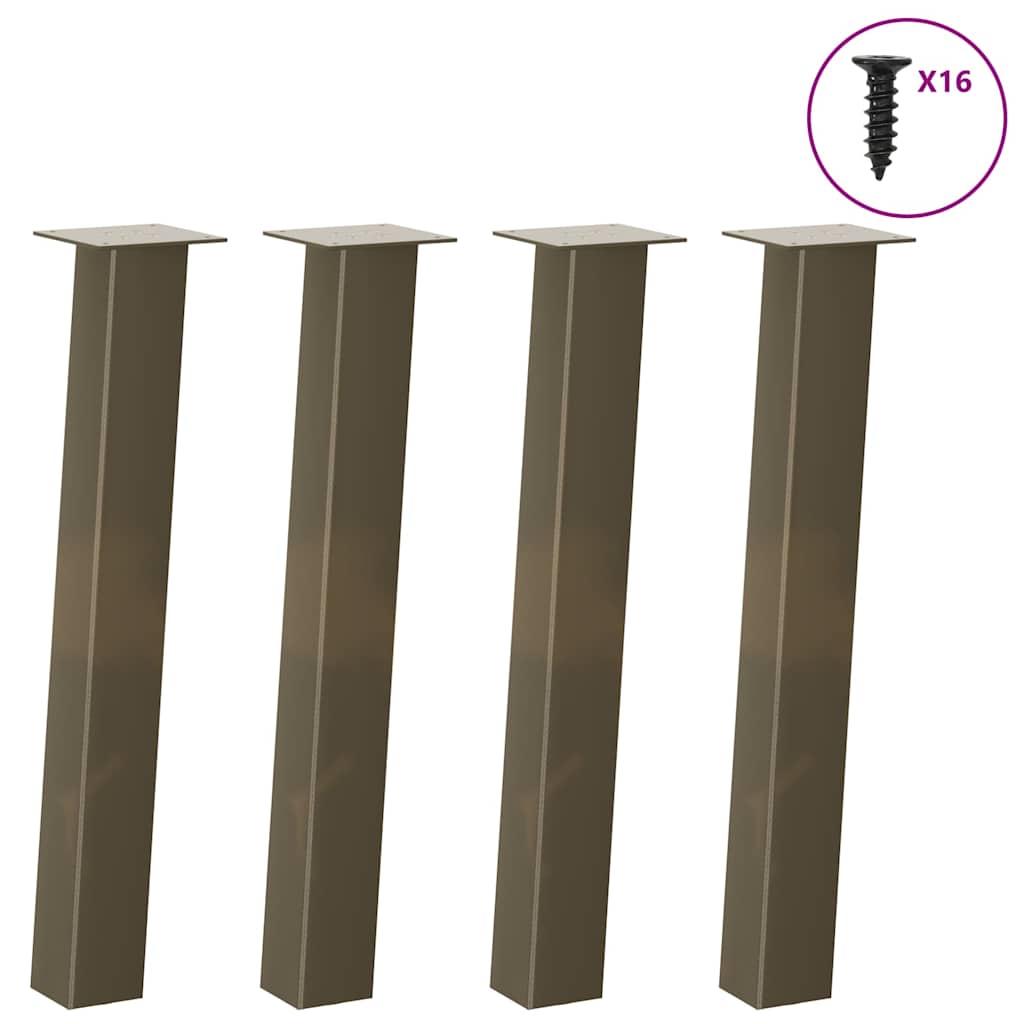 Couchtischbeine 4 Stk. Schwarz 30 cm Stahl