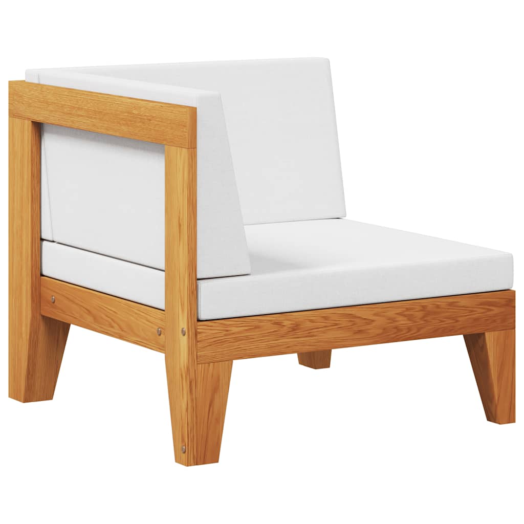 2-tlg. Garten-Lounge-Set mit Auflagen Massivholz Akazie