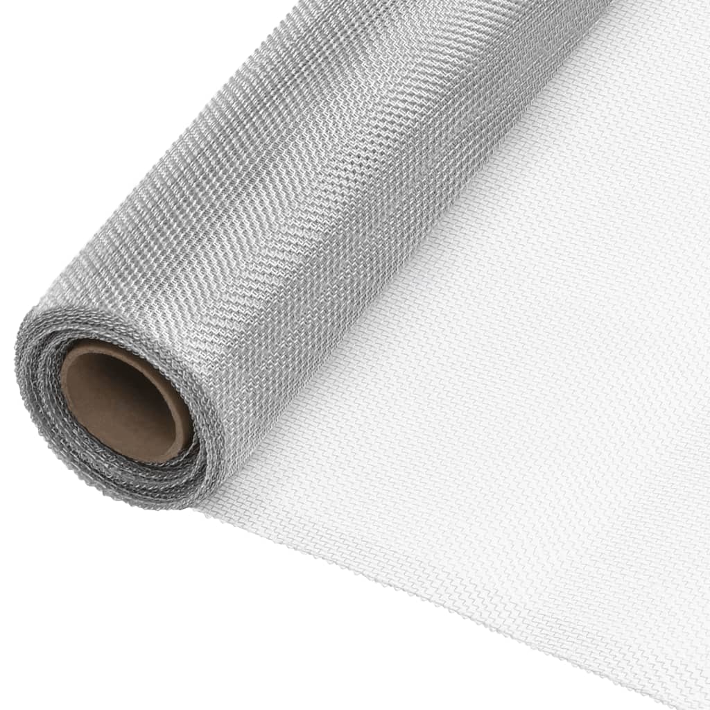 Fliegengitter Aluminium 100x500 cm Silbern