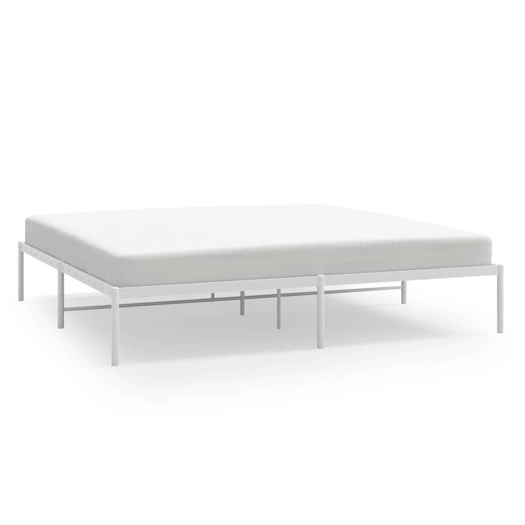 Bettgestell Metall Schwarz 75x190 cm