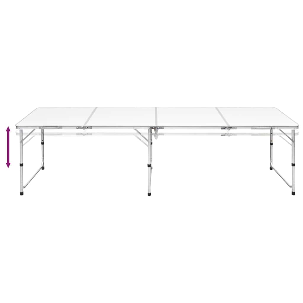 Campingtisch Klappbar Höhenverstellbar Aluminium 120x60 cm