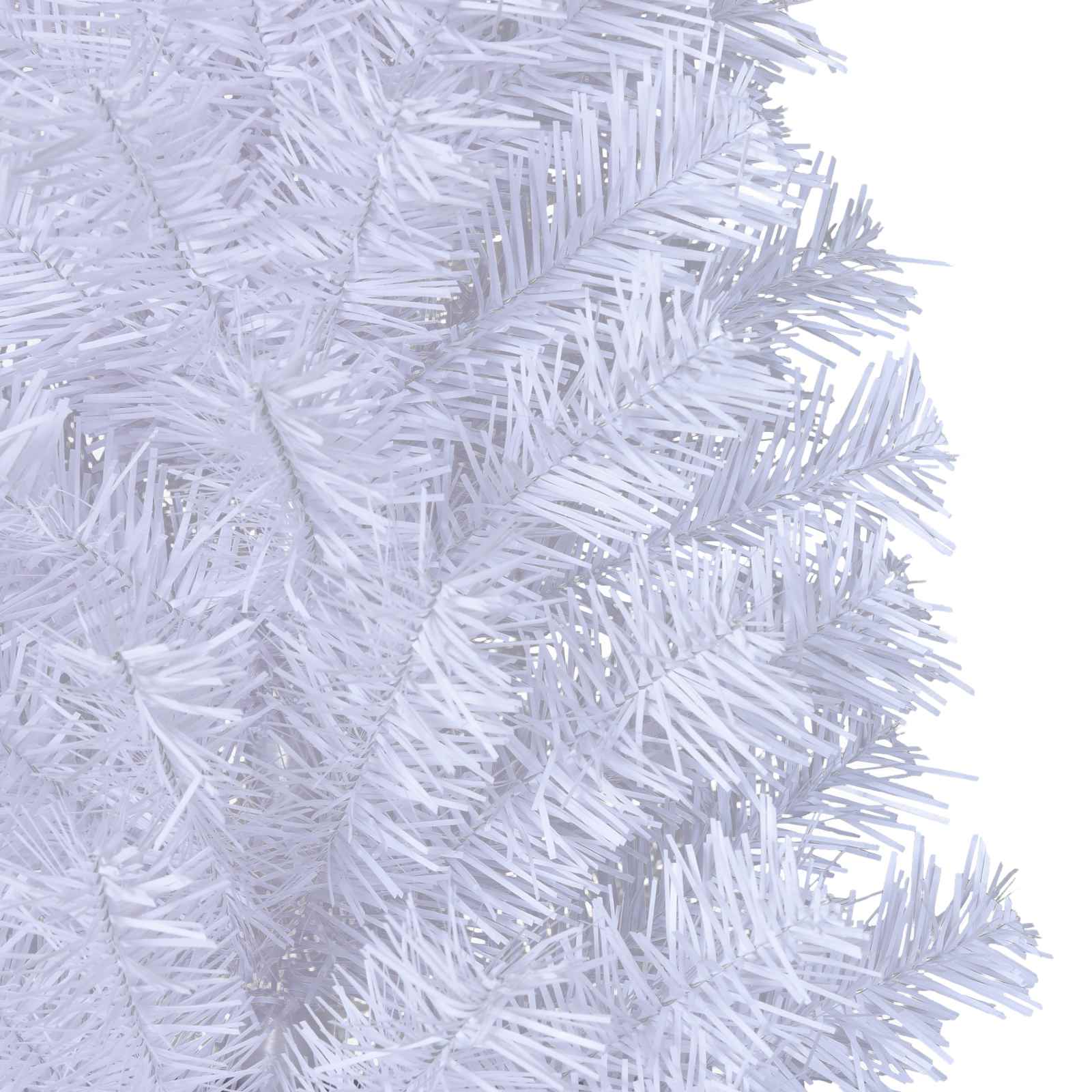 Künstlicher Weihnachtsbaum Weiß 120 cm PVC und Stahl
