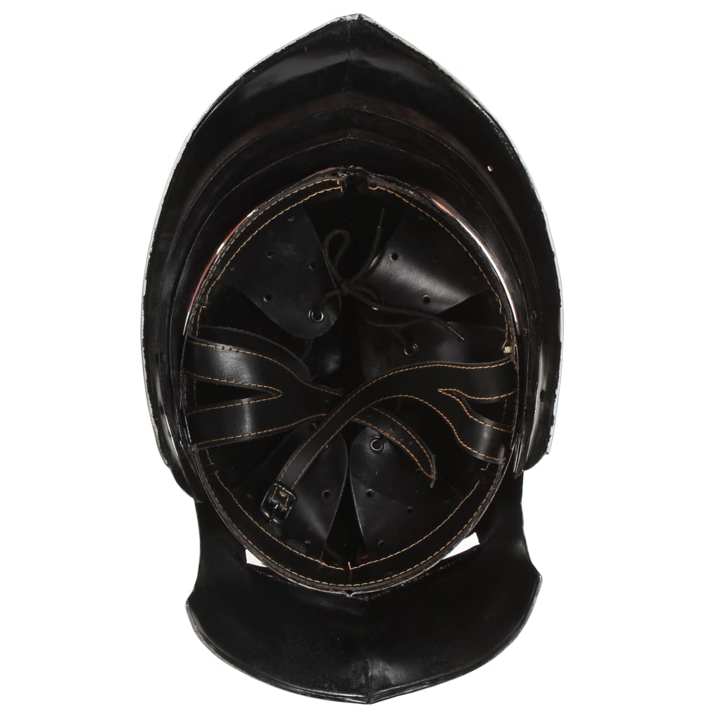 Preußische Pickelhaube Antik Replik für LARP Schwarz Stahl