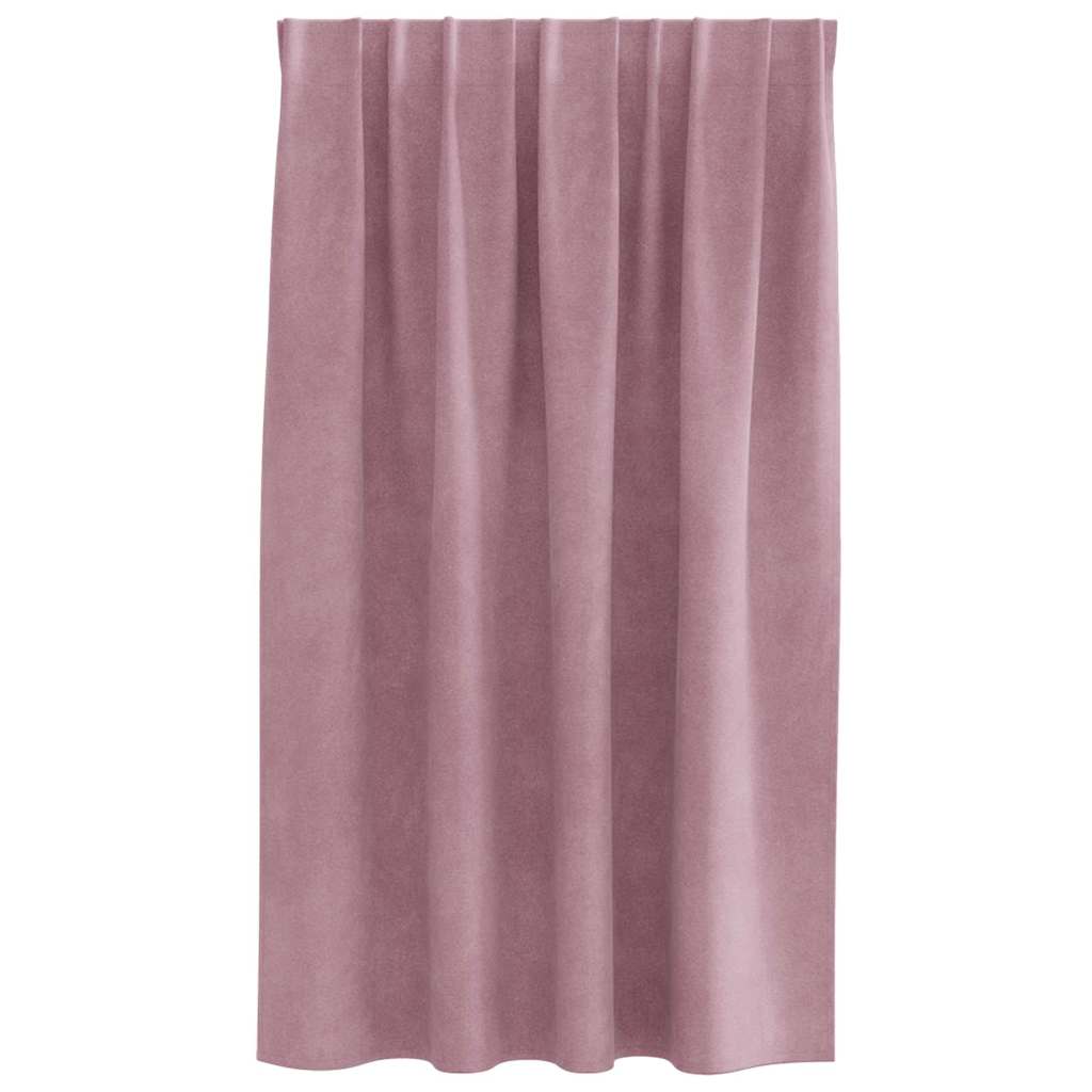Verdunkelungsvorhänge 2 pcs Schwarz 140 x 140 cm Samt