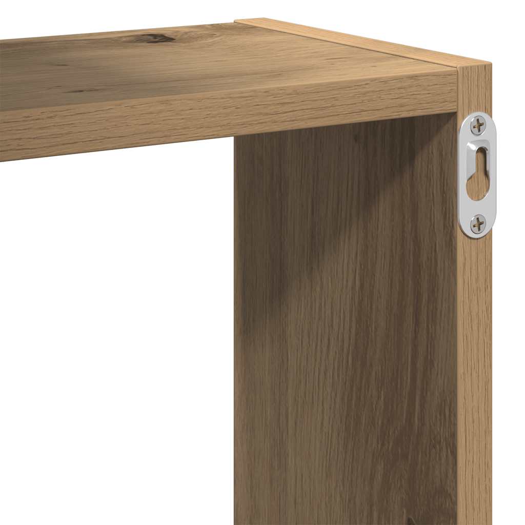 Cube Wandregale Weiß 68x15x68 cm Holzwerkstoff