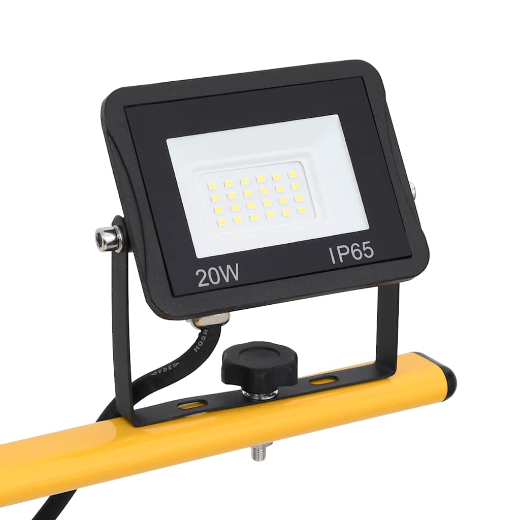 LED-Fluter mit Stativ 2x10 W Warmweiß