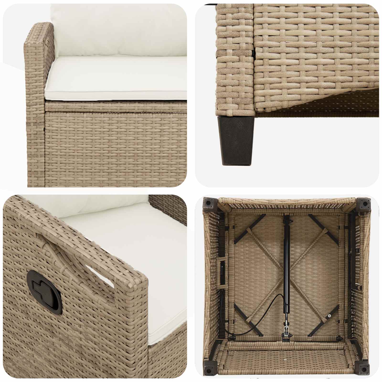 Gartenstuhl 2 pcs Schwarz 56 x 64 x 94 cm Stahl und Polyester
