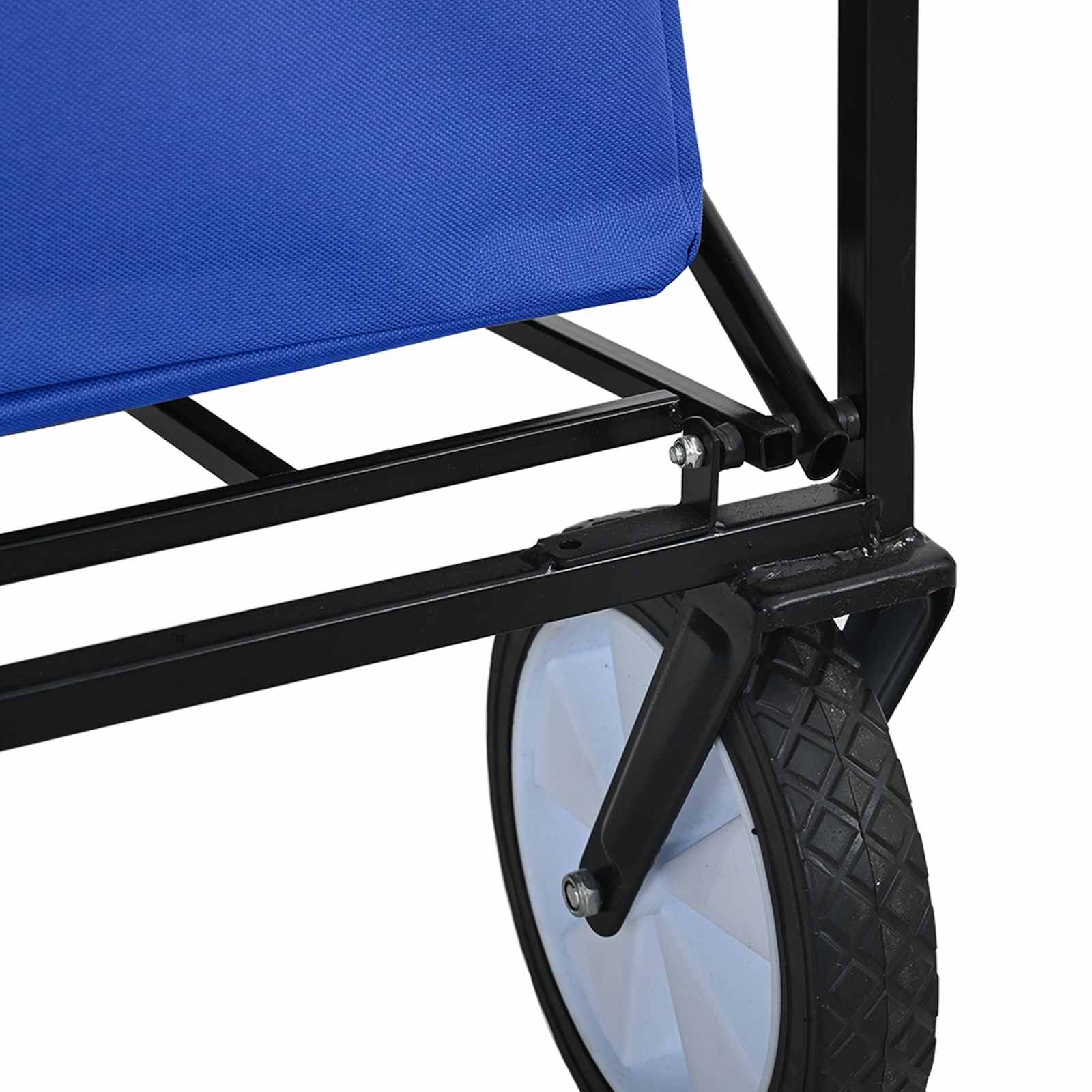 Klapp-Handwagen Grau 94 x 53 x 99 cm Oxford-Stoff