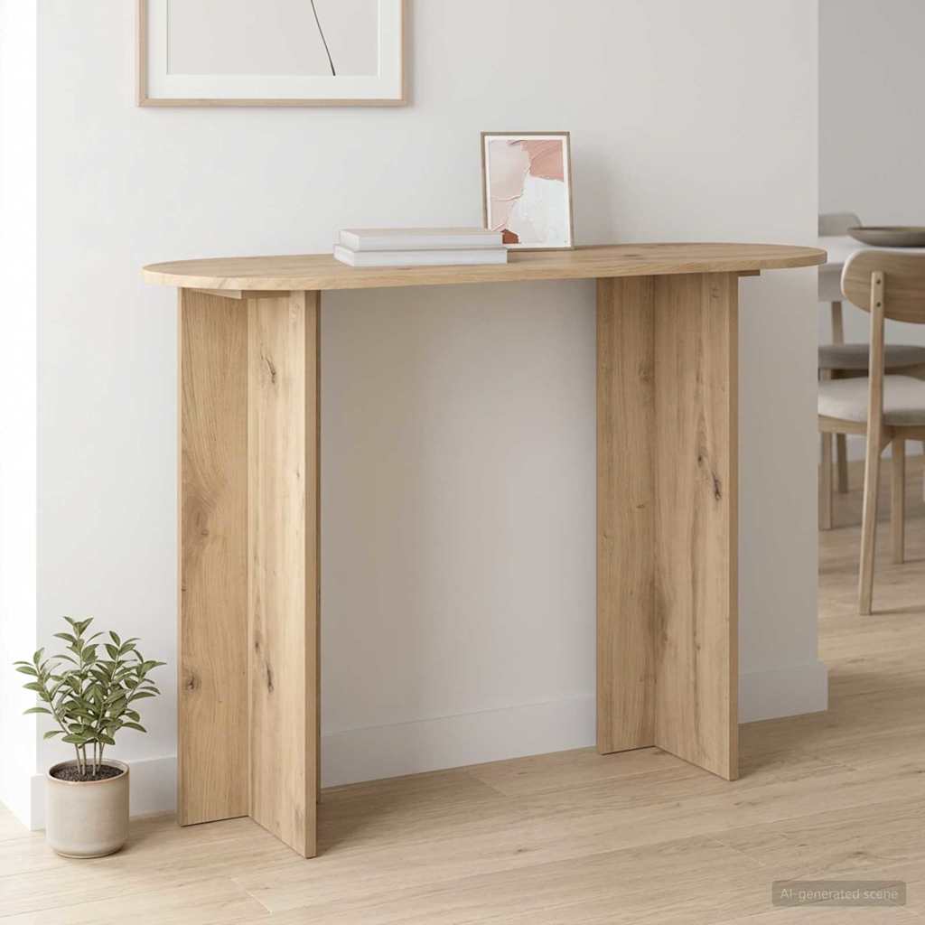 Konsolentisch Weiß 100 x 39,5 x 75 cm Holzwerkstoff