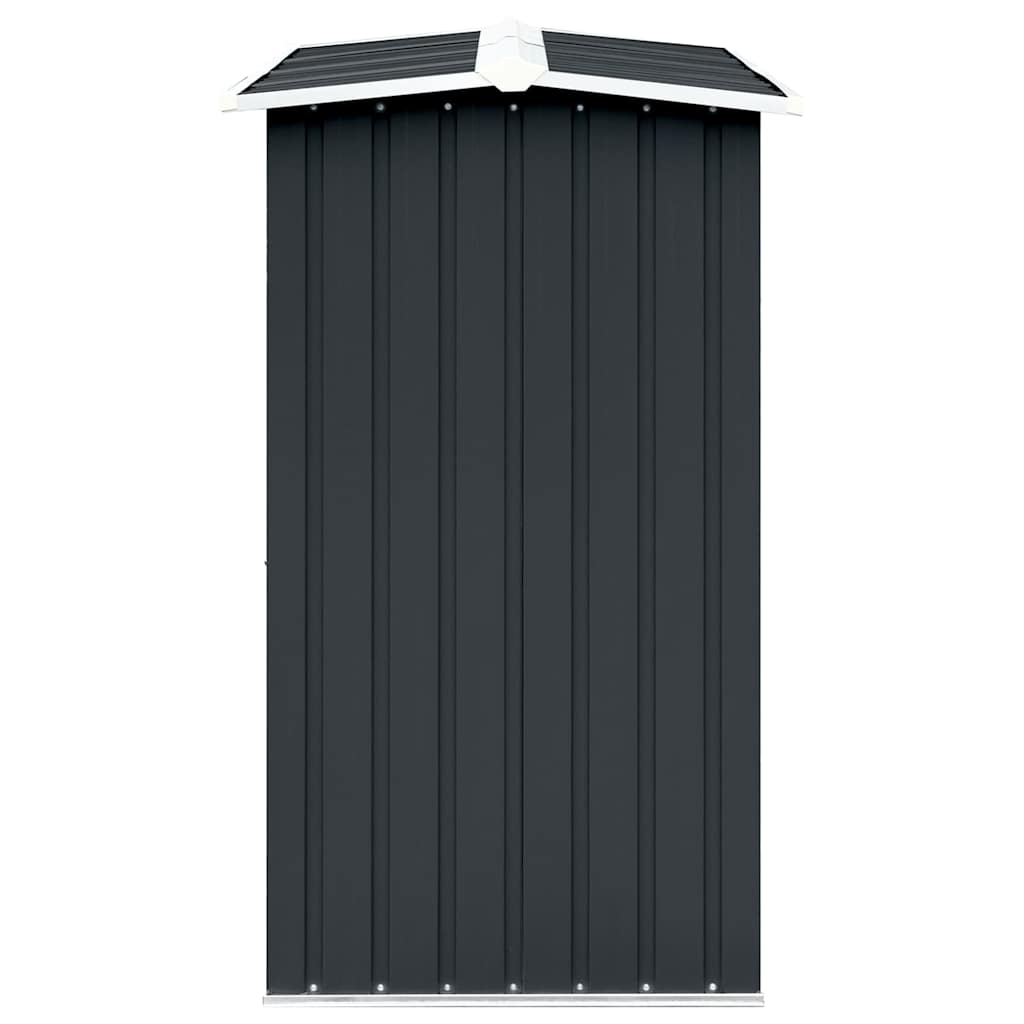 Brennholzlager aus verzinktem Stahl 330 x 92 x 153 cm Grau