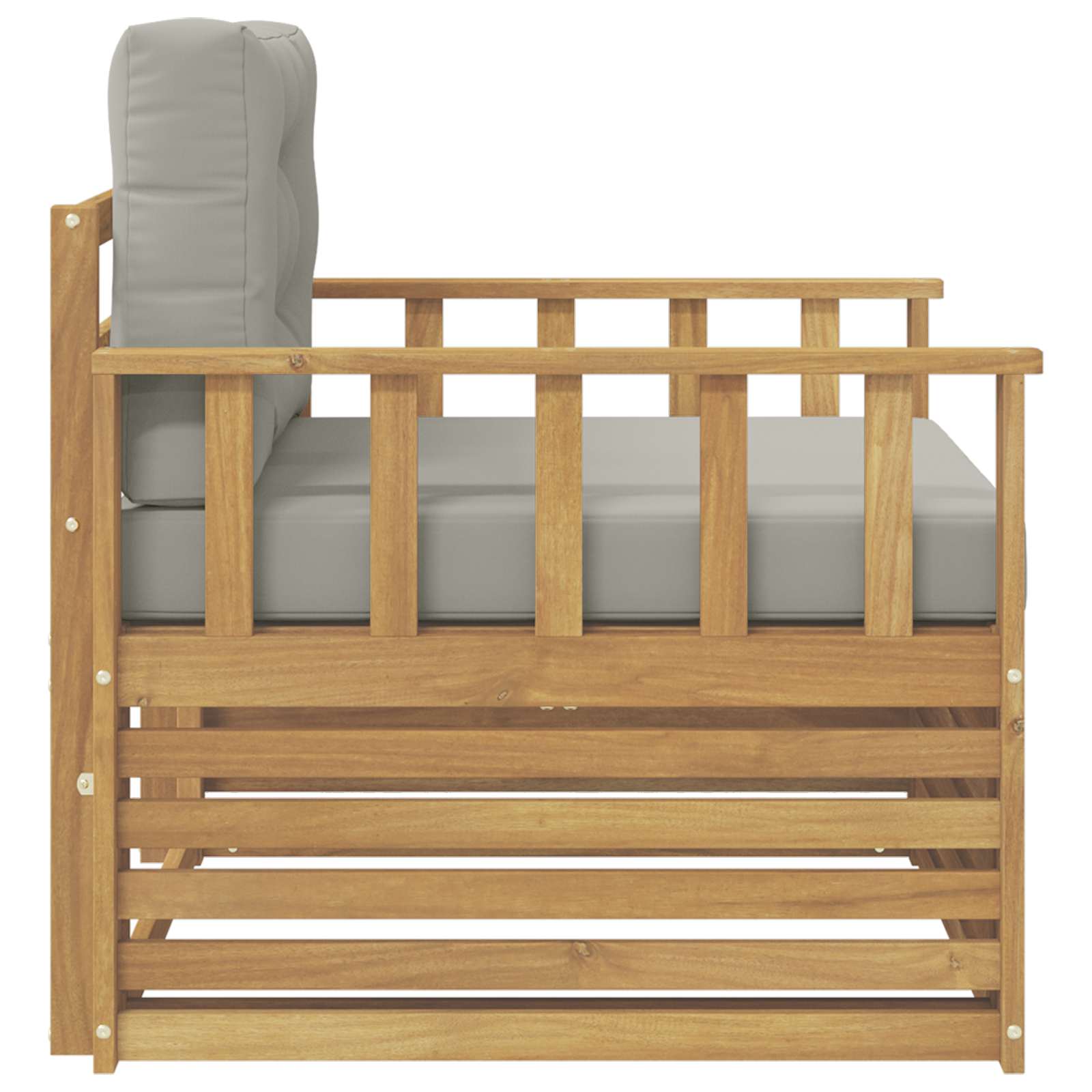 2 Stück Outdoor-Sofa Natur