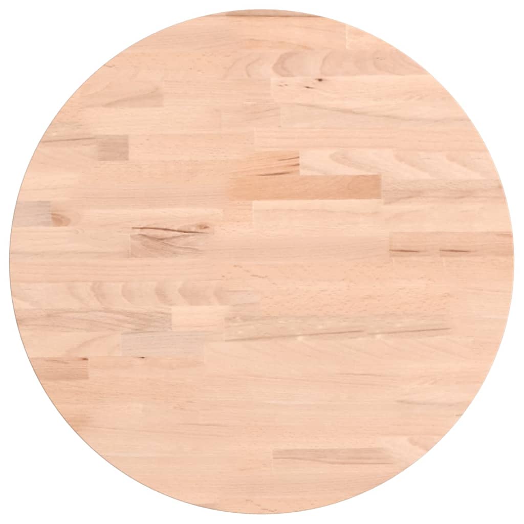 Tischplatte Ø30x1,5 cm Rund Massivholz Buche