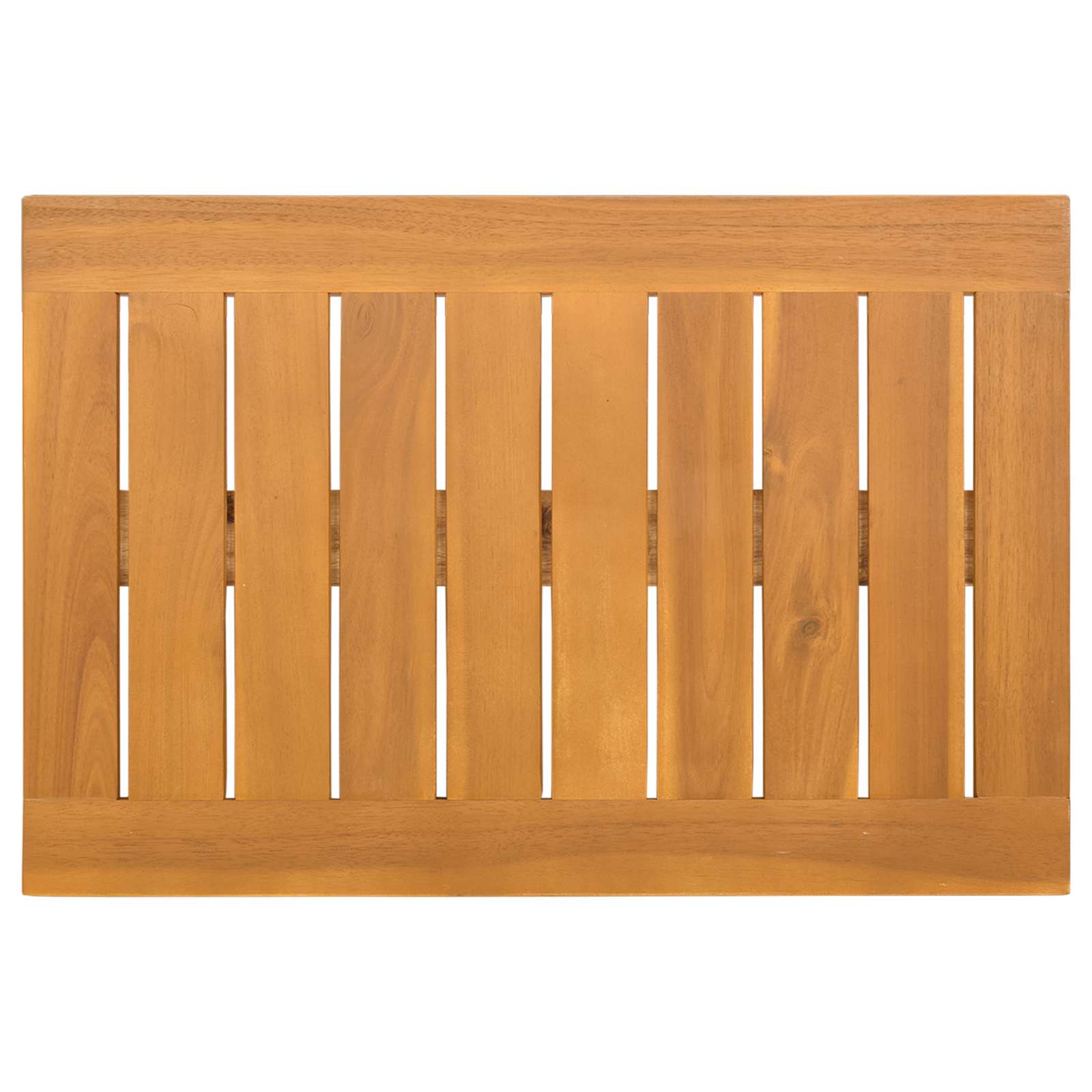 Badematte Uni Braun 60 x 40 cm Massives Akazienholz