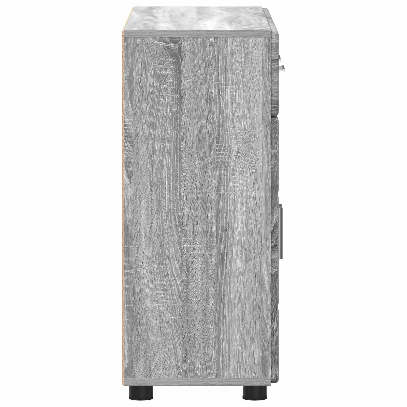 Highboard mit Regal FLORIN Weiß 60 x 35 x 182 cm Holzwerkstoff