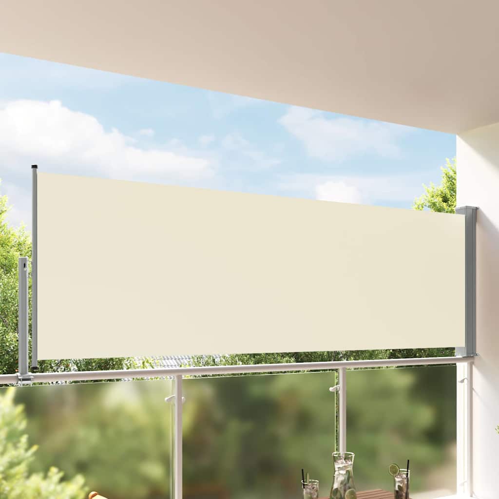 Seitenmarkise 60 x 300 cm 100% Polyester Eisen Stahl