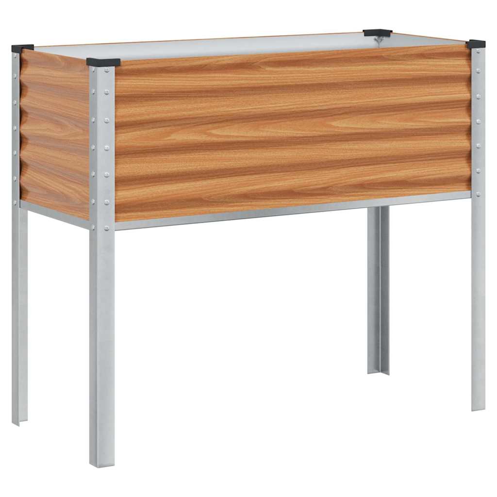 Garten-Pflanzgefäß Grün 45 x 45 x 88 cm Stahl