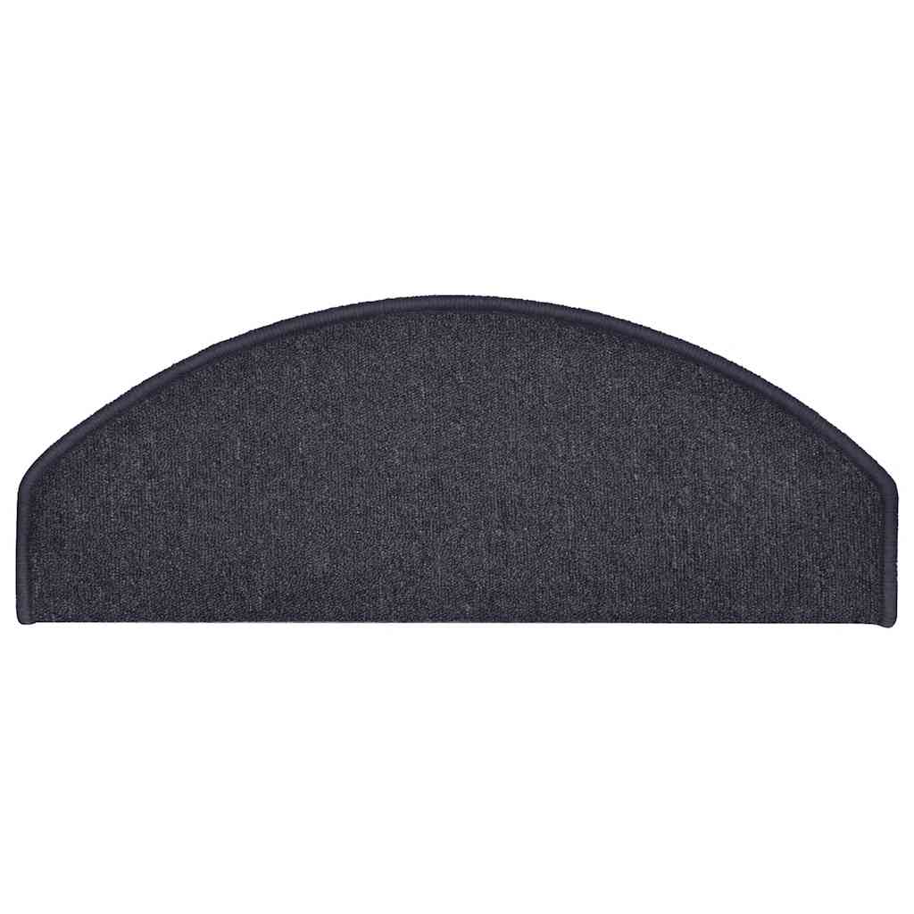 Stufenmatten 15 Stk. 56x17x3 cm Anthrazit Halbrund