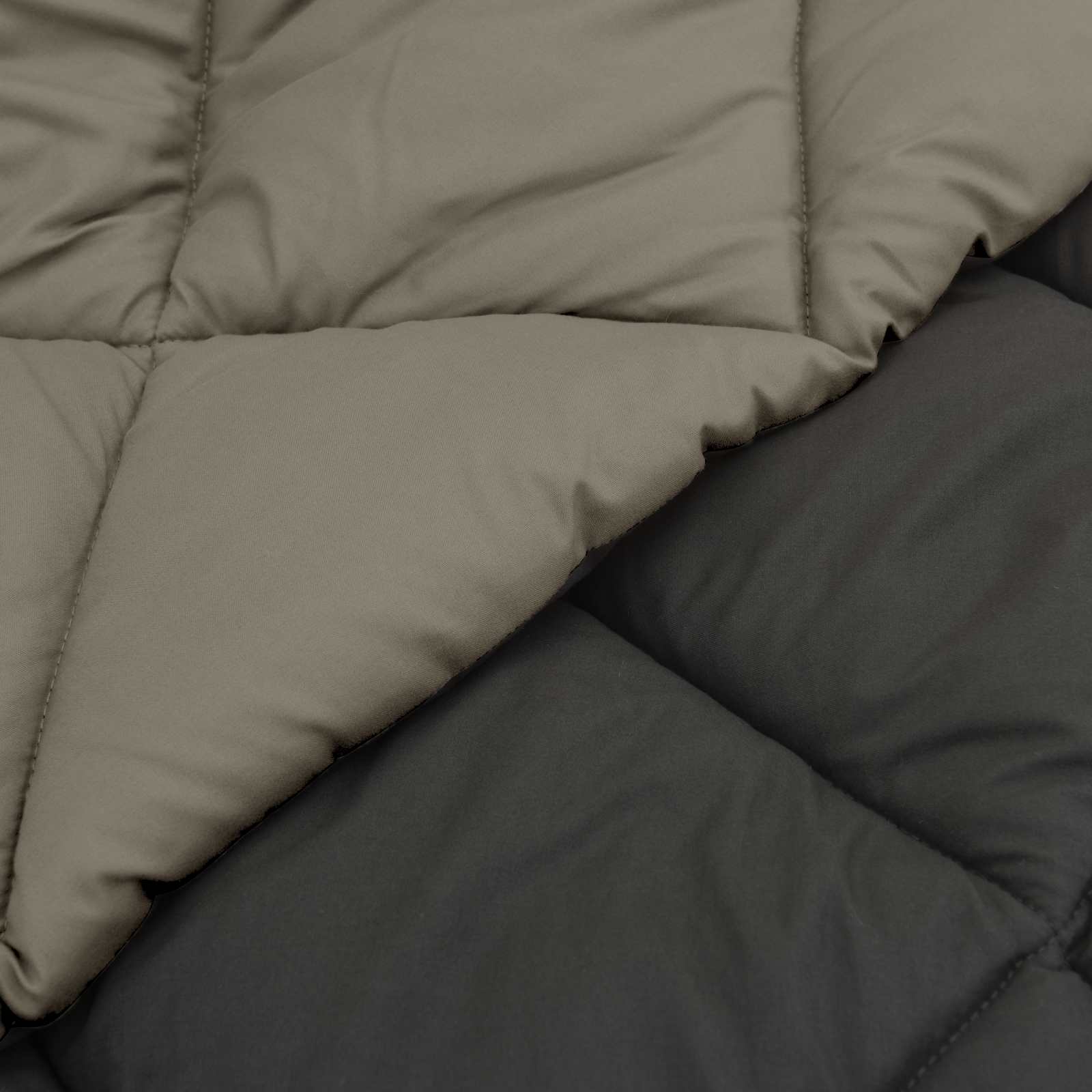 Winterbettdecke Anthrazit 135 x 200 cm Mikrofaser